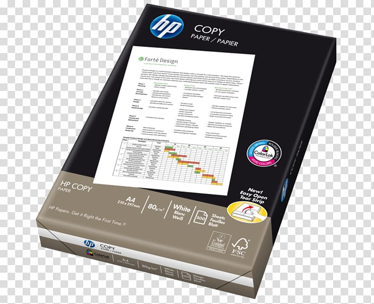 Hewlett-Packard Standard Paper size Printer Special fine paper, copy paper transparent background PNG clipart