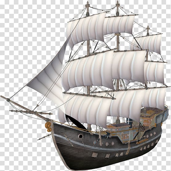 Brigantine Full-rigged ship Galleon , Ship transparent background PNG clipart