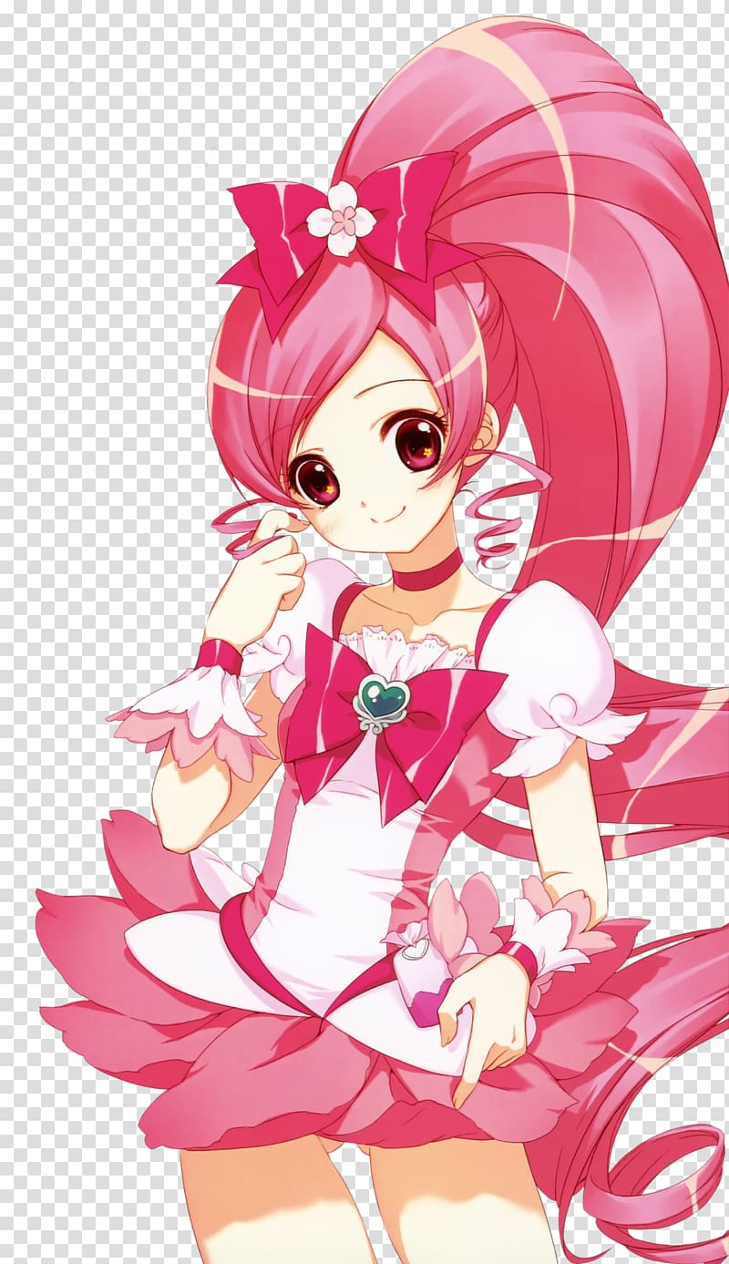 Erika Kurumi Tsubomi Hanasaki Pretty Cure Anime, Anime transparent background PNG clipart