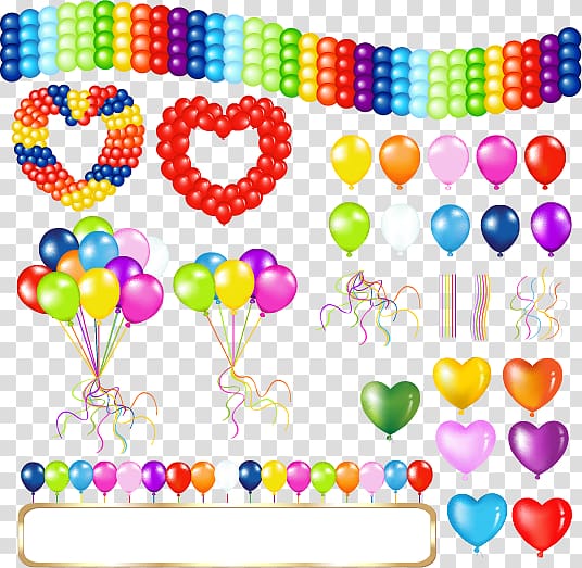 Hot air balloon Birthday Greeting card, colorful balloons transparent background PNG clipart