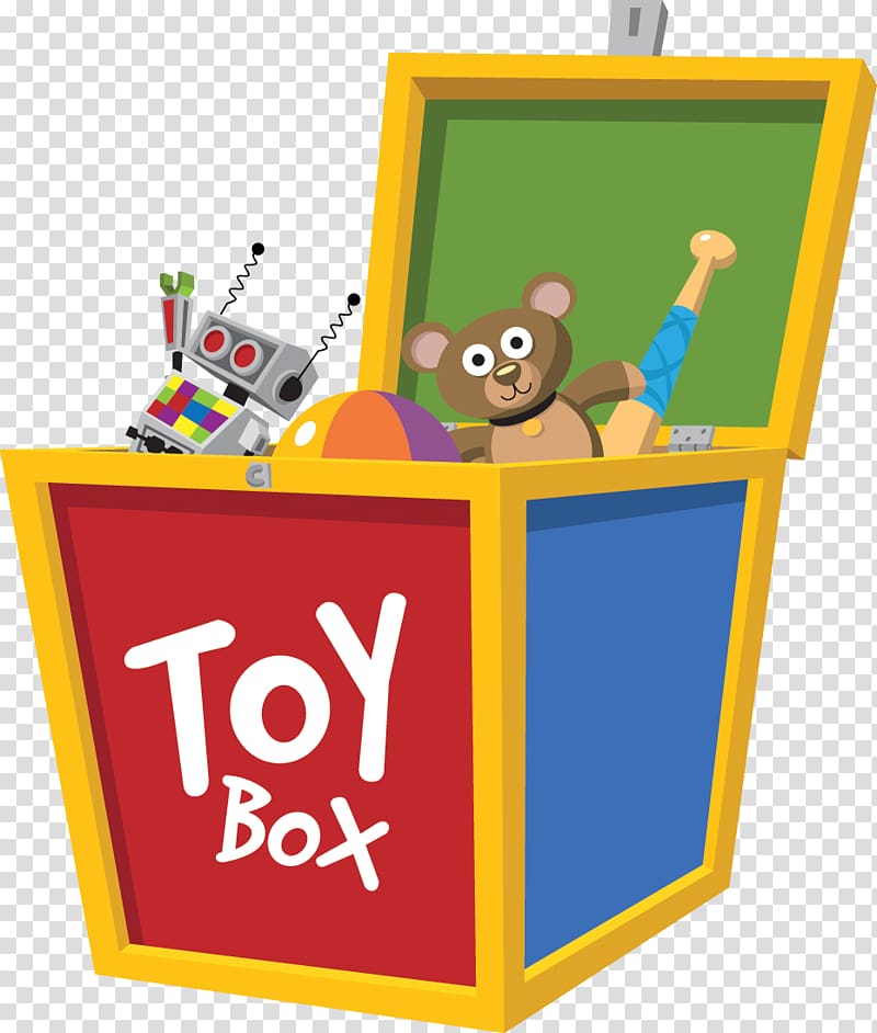 multicolored toy box , Toy Box for kids and toddlers , box transparent background PNG clipart