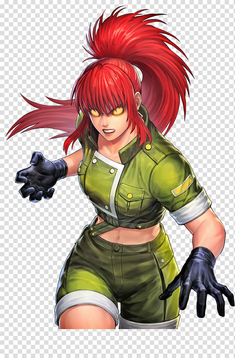 The King of Fighters All-Star Kyo Kusanagi Iori Yagami The King of Fighters \'97 Leona Heidern, angel king of fighters transparent background PNG clipart