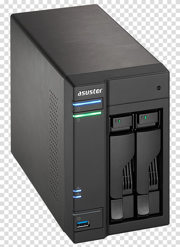 Network Storage Systems eSATAp ASUSTOR Inc. Serial ATA Computer Servers, USB transparent background PNG clipart