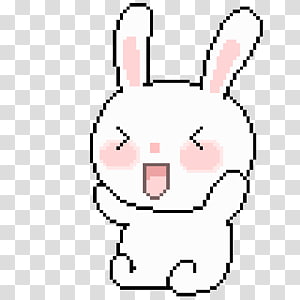 Cute Transparent Gifs - Cute Anime Bunny Gif - Free Transparent PNG Clipart  Images Download