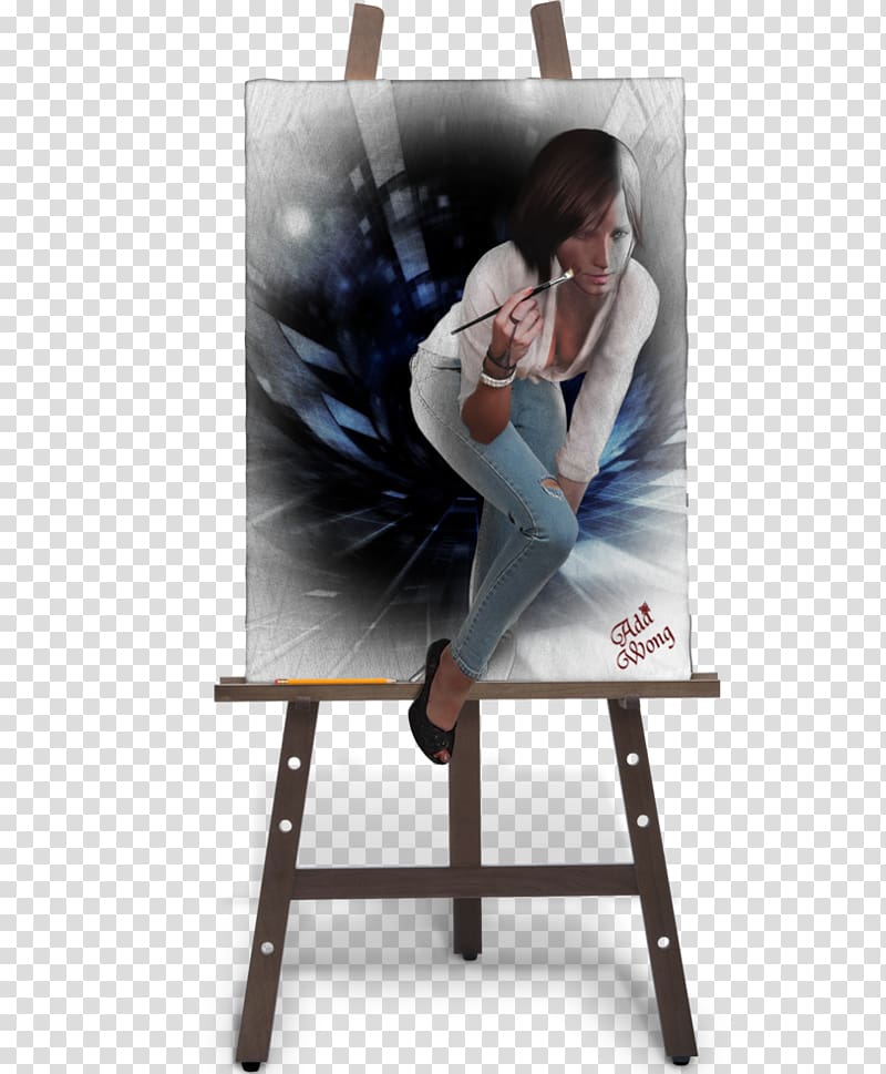 Easel Painting Artist, painting transparent background PNG clipart