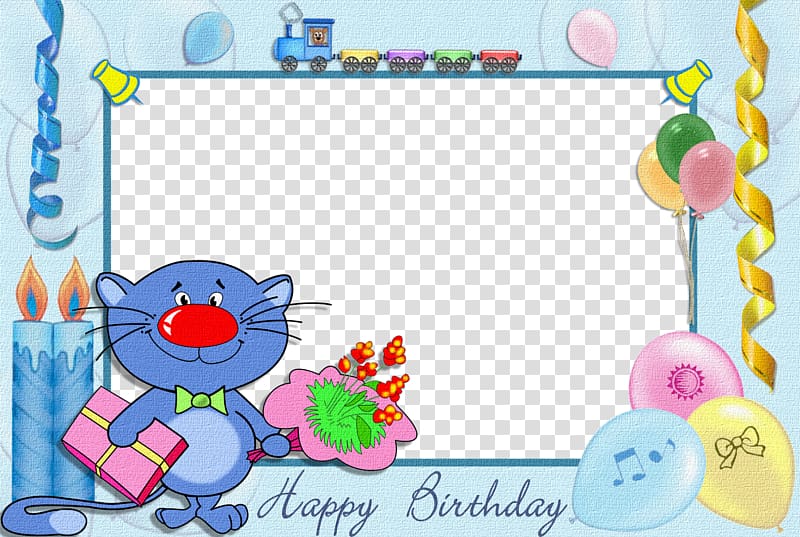 blue birthday frame illustration, Birthday cake Birthday Frame : Editor Collage Maker Frames , Birthday Frame transparent background PNG clipart