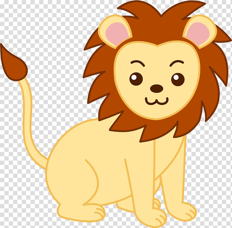 Lion Cuteness , Cub transparent background PNG clipart