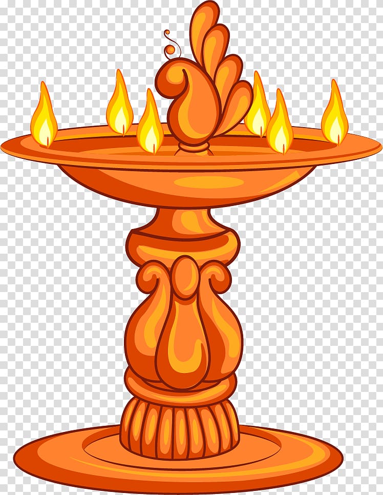 Oil lamp Lantern , Cartoon hand painted beautiful oil lamp transparent background PNG clipart