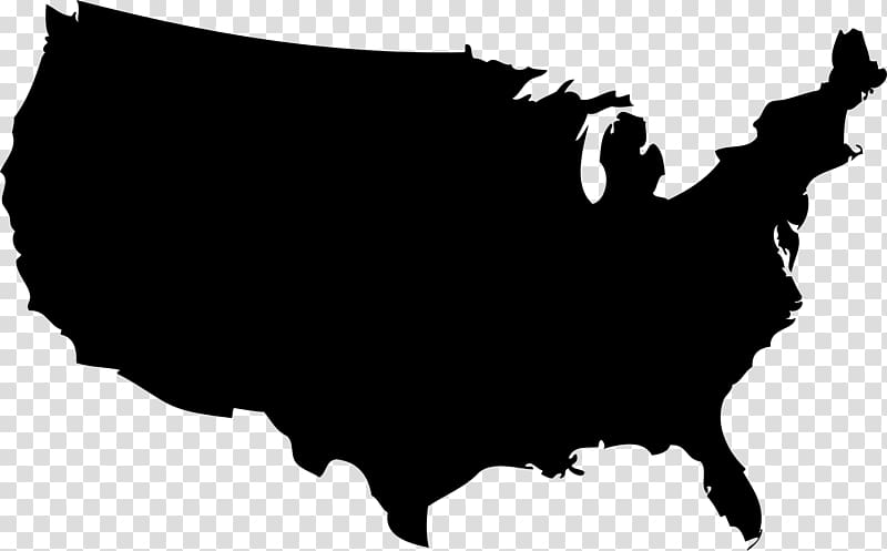 Texas Silhouette Map , America transparent background PNG clipart