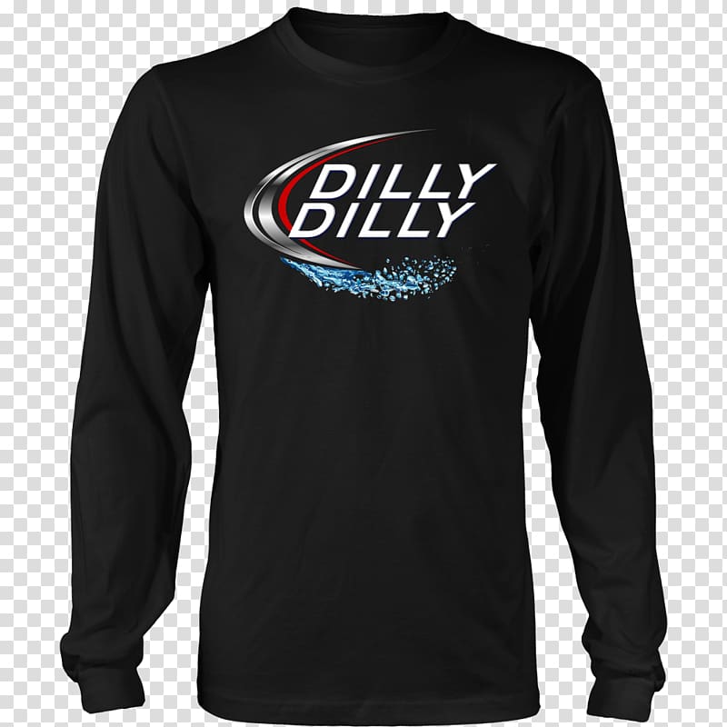 Long-sleeved T-shirt Hoodie, bud light dilly dilly transparent background PNG clipart
