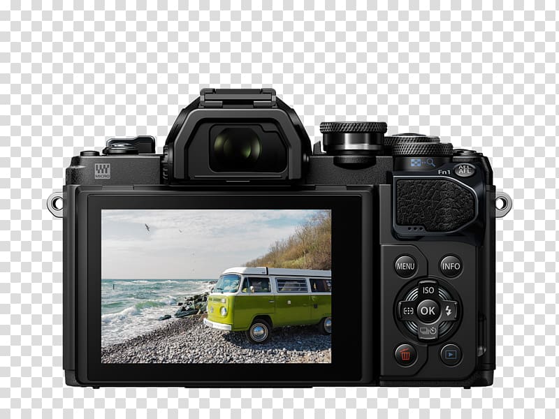 Olympus OM-D E-M10 Mark II Canon EOS 5D Mark III Mirrorless interchangeable-lens camera, Camera transparent background PNG clipart