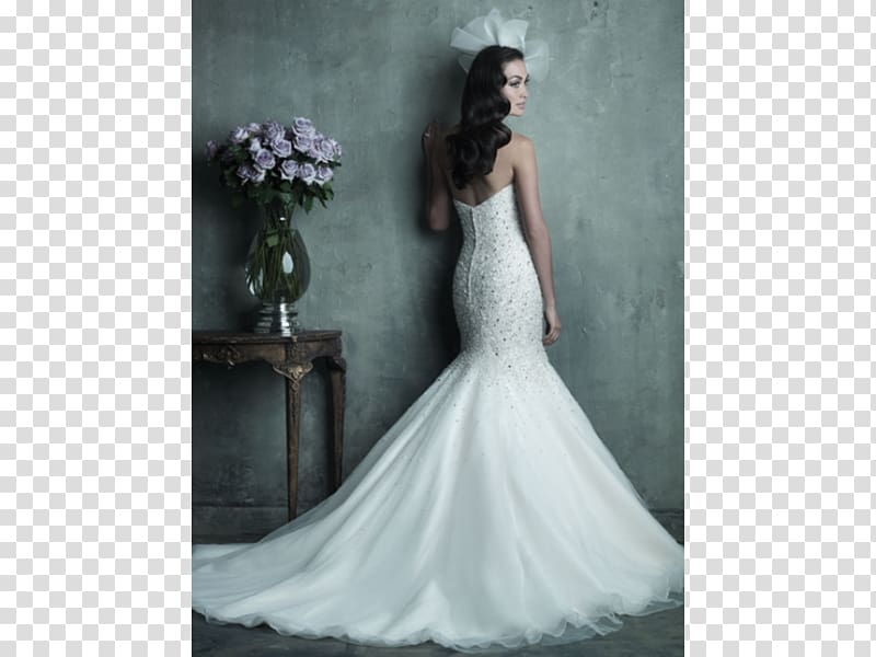 Wedding dress Neckline Train Gown, white wedding dress transparent background PNG clipart