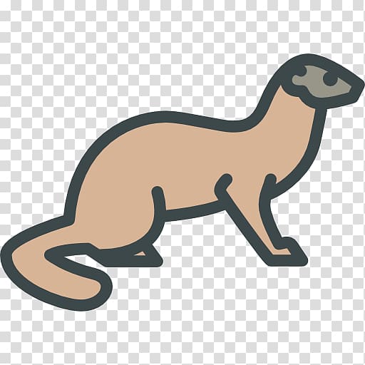 Stoat Ferret Long-tailed weasel Computer Icons , ferret transparent background PNG clipart