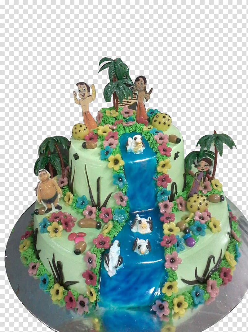 Birthday cake Torte Cake decorating Bakery, chota bheem transparent background PNG clipart
