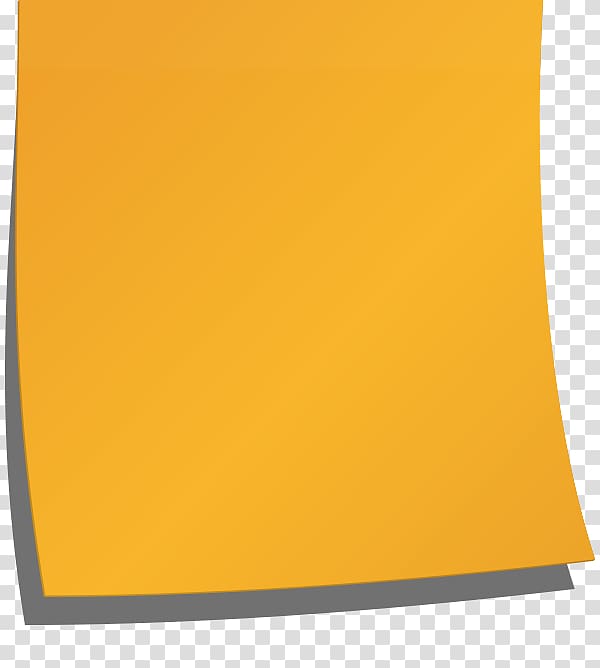 Rectangle Material, yellow sticky notes transparent background PNG clipart