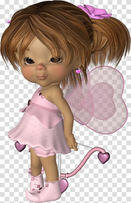 Doll Valentine\'s Day 14 February Cupid Love, 14th February transparent background PNG clipart