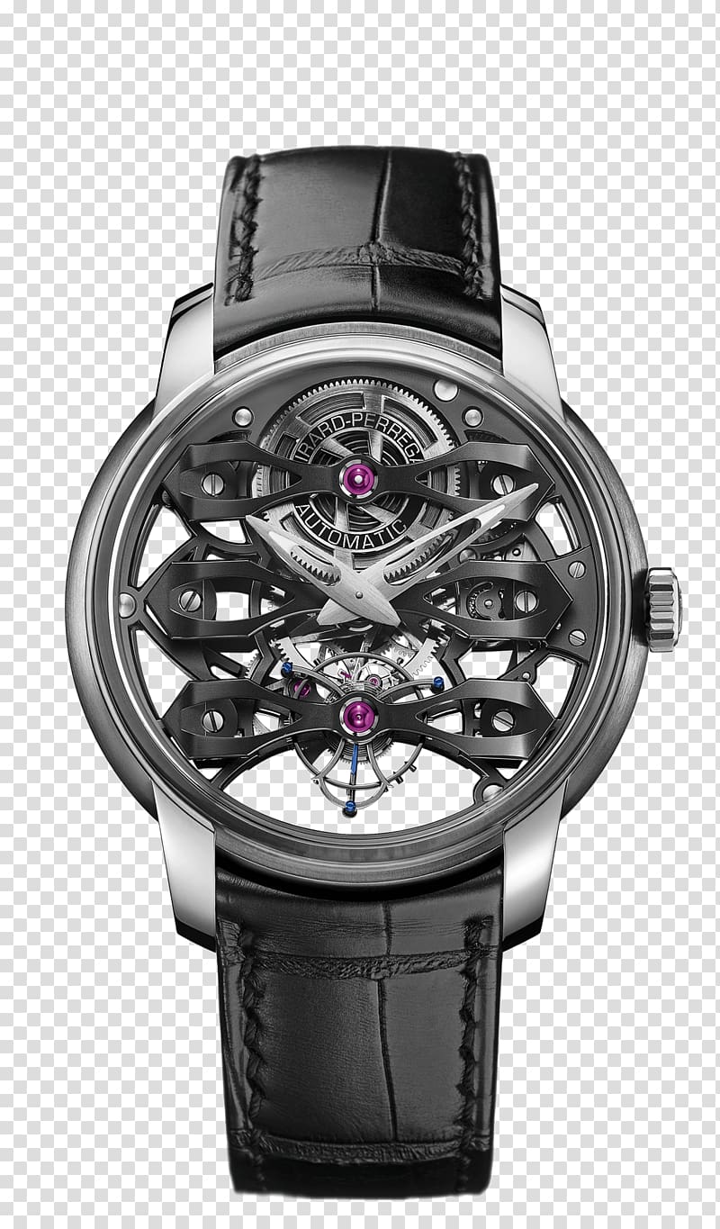 Girard-Perregaux Tourbillon Salon international de la haute horlogerie Complication Watch, watch transparent background PNG clipart