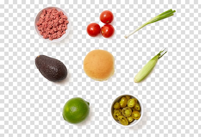 Vegetarian cuisine Food Corn salad Hamburger, Avocado salad transparent background PNG clipart