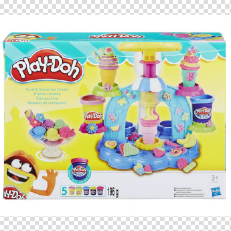 Play-Doh Ice Cream Cones Toy Banana split, ice cream transparent background PNG clipart