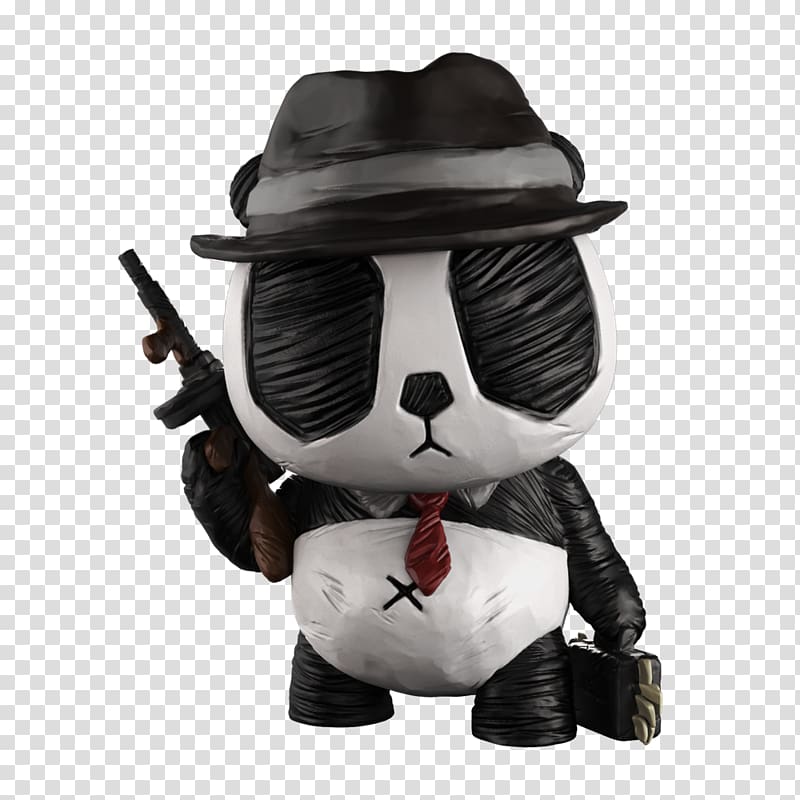 Giant panda Red panda Mafia Lifestyle store Gangster, ink figures transparent background PNG clipart