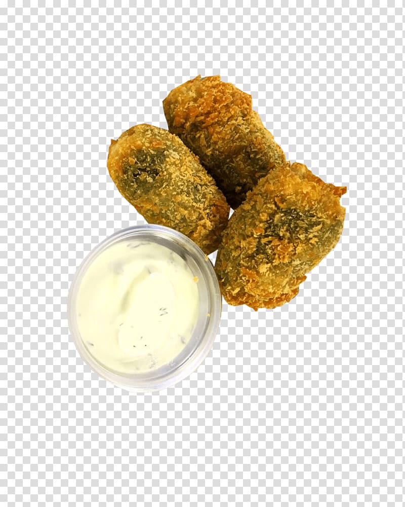 Chicken nugget Falafel Croquette Sauce French fries, garlic Sauce transparent background PNG clipart