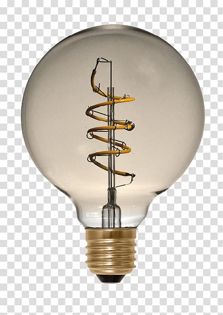 Incandescent light bulb LED lamp LED filament, Golden Spiral transparent background PNG clipart