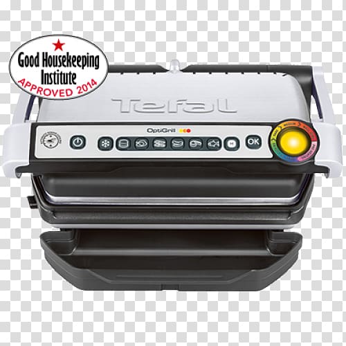 Barbecue Tefal GC713D40 OptiGrill Plus Health Grill T-Fal OptiGrill Tefal Gc 702 D Optigrill Grilling, green top loading washing machine transparent background PNG clipart