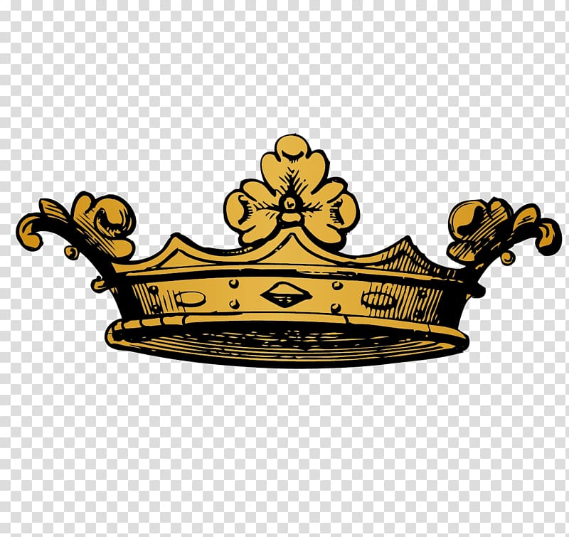 Crown Cartoon Drawing Illustration, Hand-painted cartoon crown material transparent background PNG clipart