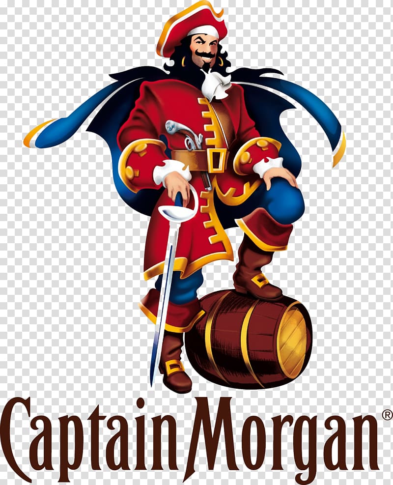 Captain Morgan logo illustration, Rum Captain Morgan Distilled beverage Seagram Diageo, rhum transparent background PNG clipart