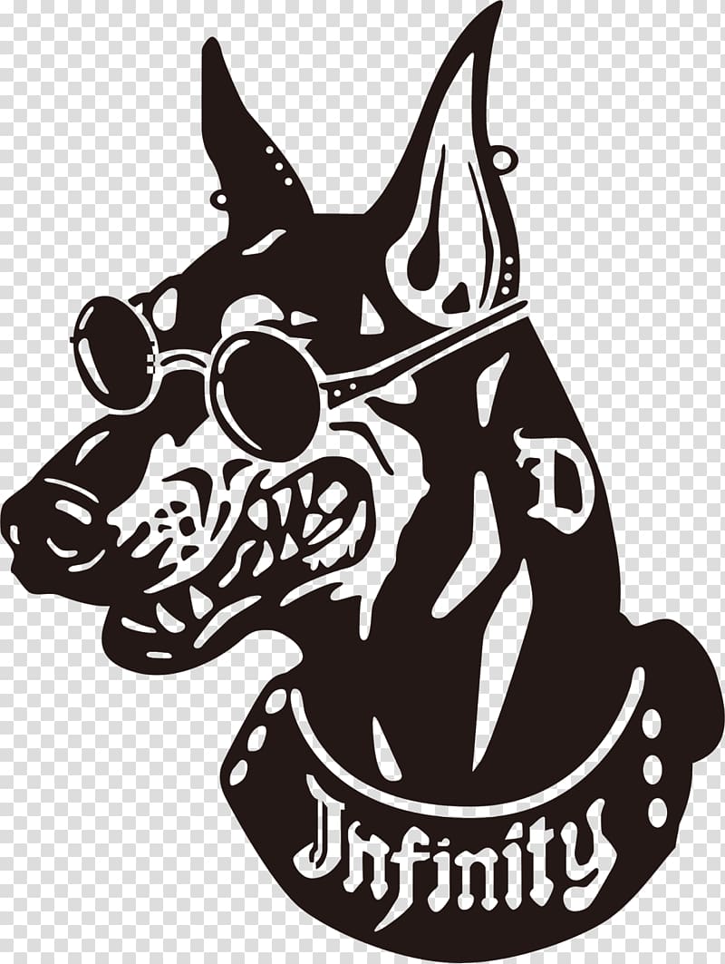 Dobermann Great Dane Miniature Pinscher Drawing, doberman transparent background PNG clipart