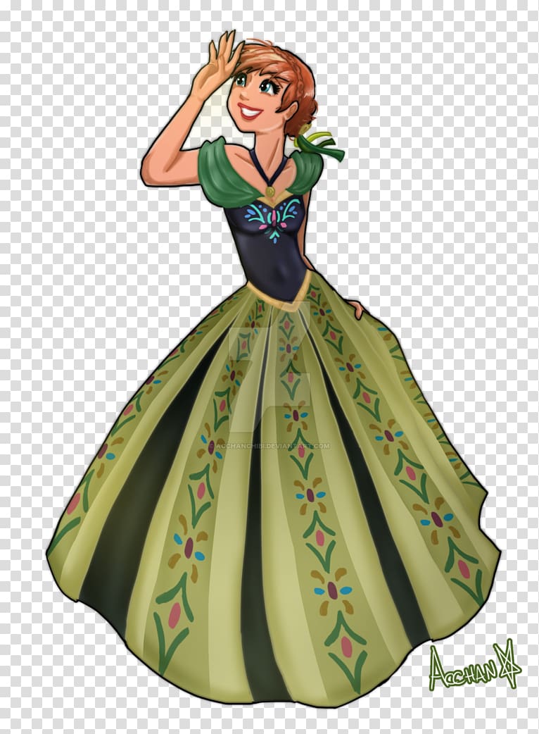 Anna Elsa The Snow Queen Disney Princess Dress, Anna Frozen transparent background PNG clipart