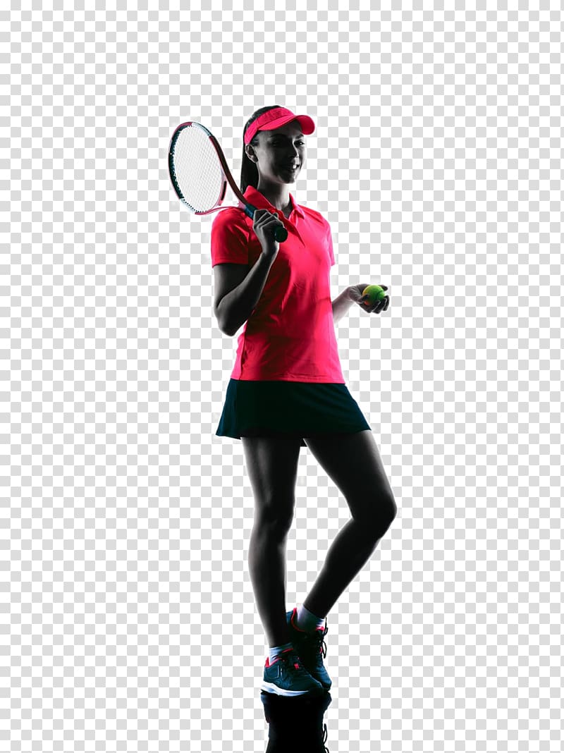 Tennis , Tennis player backlit transparent background PNG clipart