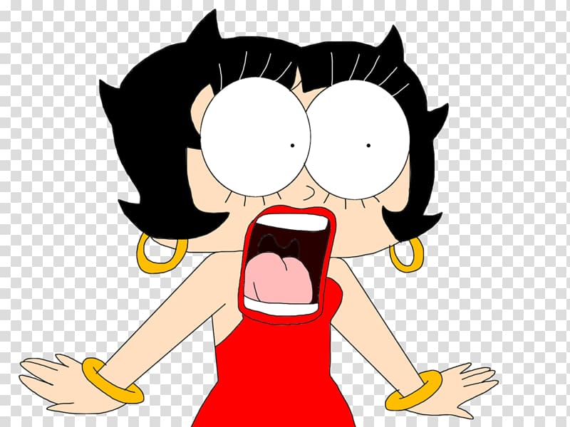Betty Boop Bimbo Cartoon Drawing, scream transparent background PNG