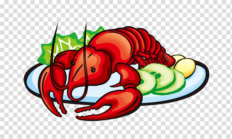 Homarus Cartoon Palinurus, Cartoon Lobster transparent background PNG clipart