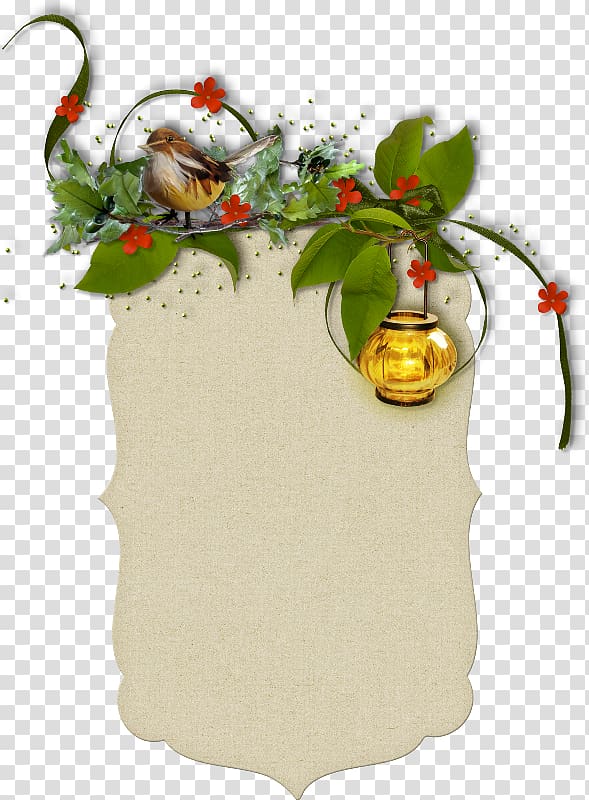 Borders and Frames Lantern , pine boughs transparent background PNG clipart