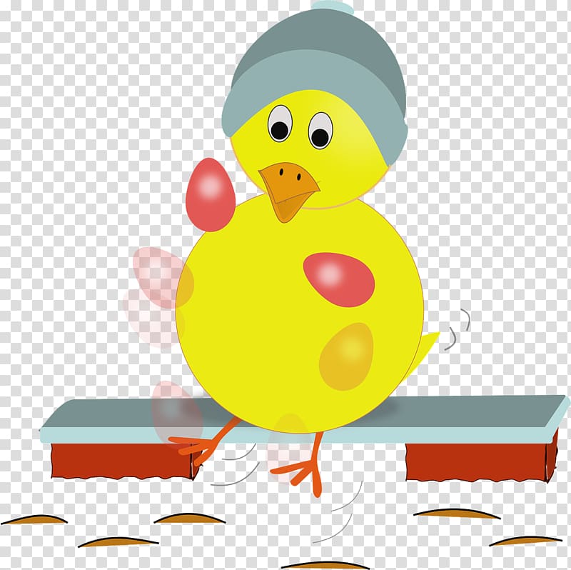 Fried egg Chicken Easter cake , Yellow chick transparent background PNG clipart