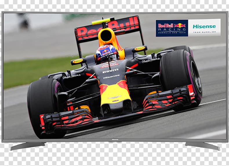 Ultra-high-definition television LED-backlit LCD 4K resolution High-dynamic-range imaging Hisense, technological sense curved lines transparent background PNG clipart