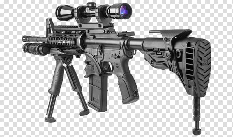 Bipod Vertical forward grip M4 carbine AR-15 style rifle, others transparent background PNG clipart