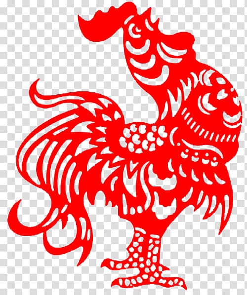 Rooster Chinese New Year Chinese calendar Chinese zodiac, Chinese New Year transparent background PNG clipart