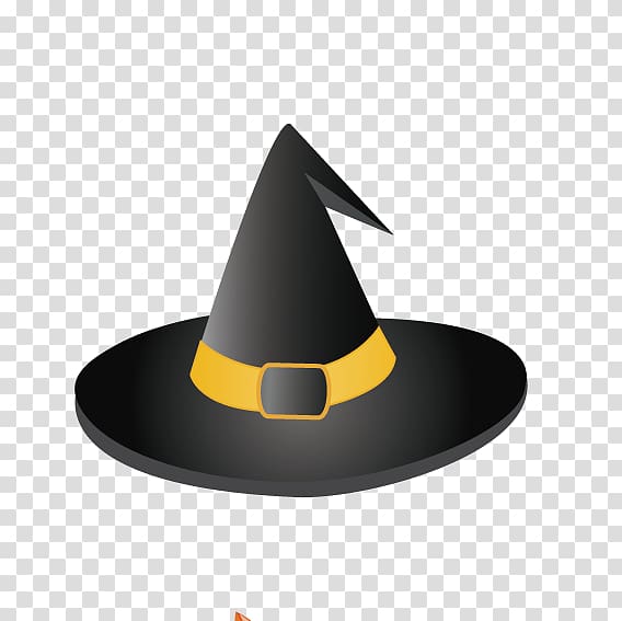 Halloween Witch hat, Black hat transparent background PNG clipart