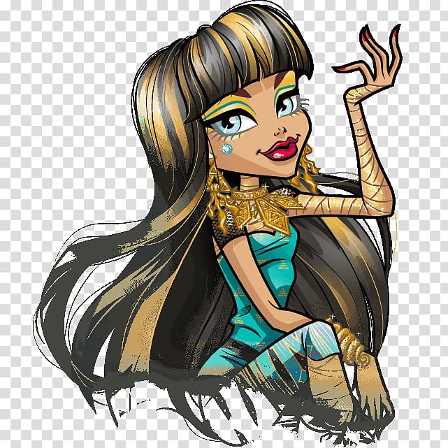 Monster High Cleo DeNile Doll Frankie Stein, doll transparent background PNG clipart