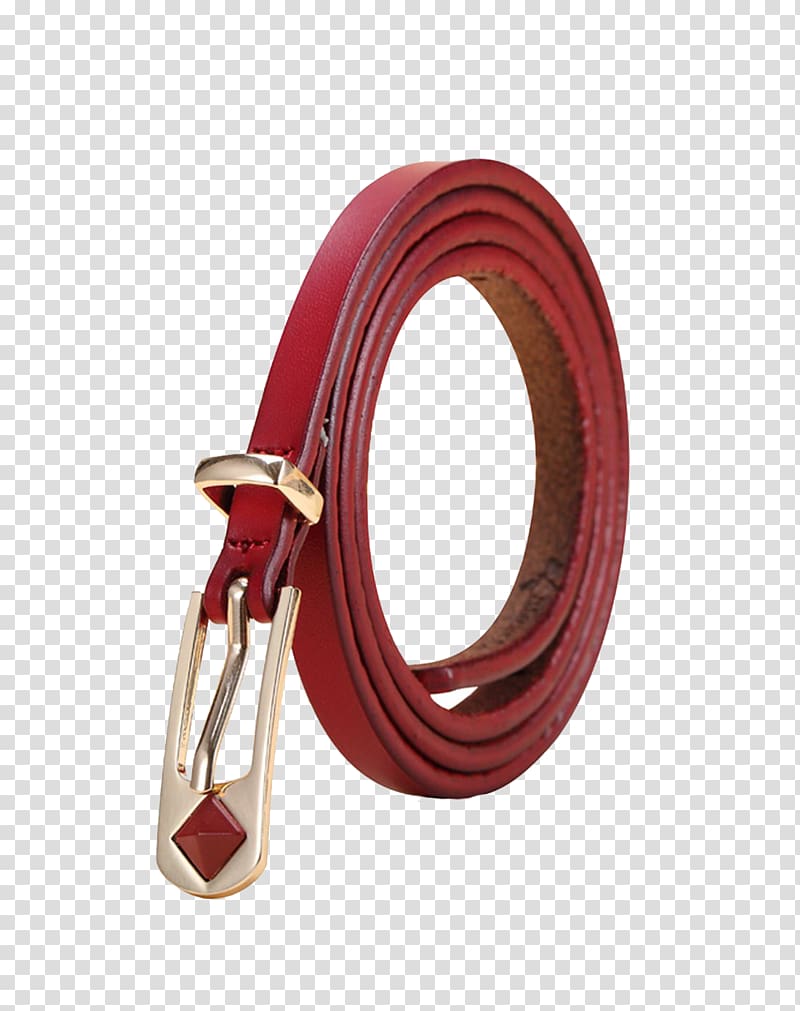 Belt Buckle Leather Red, Ms. Belt transparent background PNG clipart