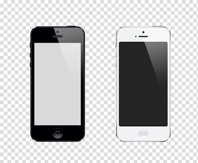 iPhone 4S iPhone 5 iOS Telephone Tethering, Two mobile phones transparent background PNG clipart