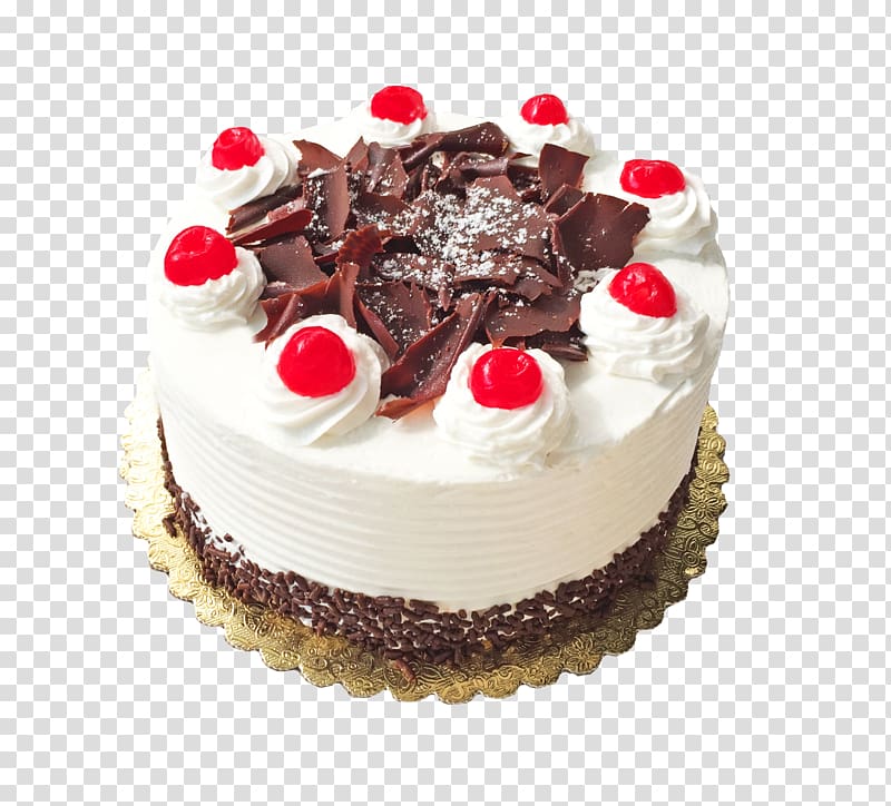 Chocolate cake Black Forest gateau Fruitcake Wedding cake Sachertorte, cherry cake transparent background PNG clipart