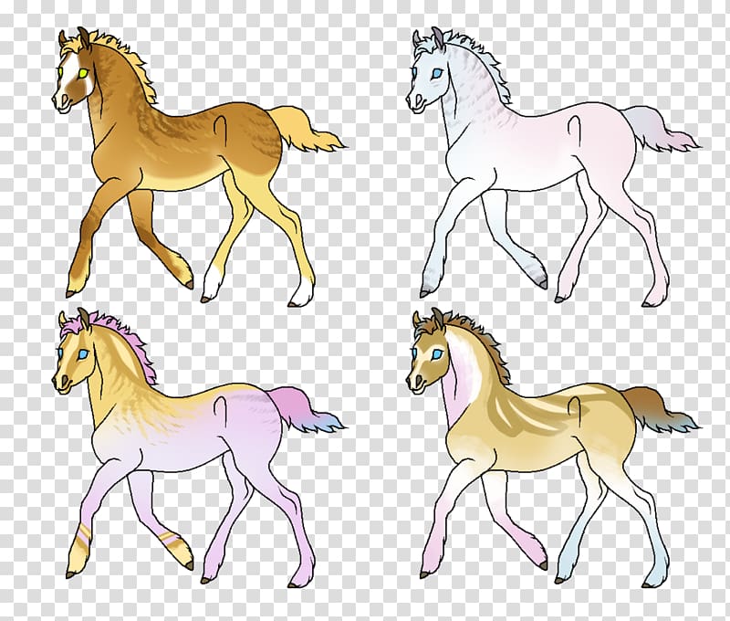 Mustang Foal Colt Stallion Mane, golden girls transparent background PNG clipart