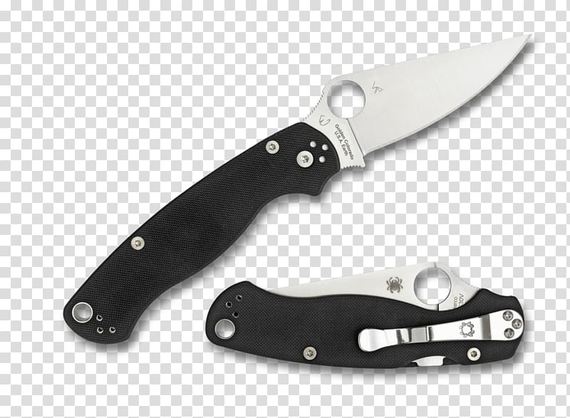 Hunting & Survival Knives Knife Utility Knives Serrated blade Spyderco, knife transparent background PNG clipart