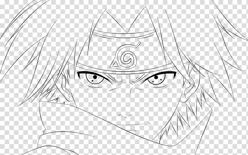 Sasuke Uchiha Preto e branco Livro de colorir clã Uchiha Desenho, olho  direito, ângulo, branco, rosto png