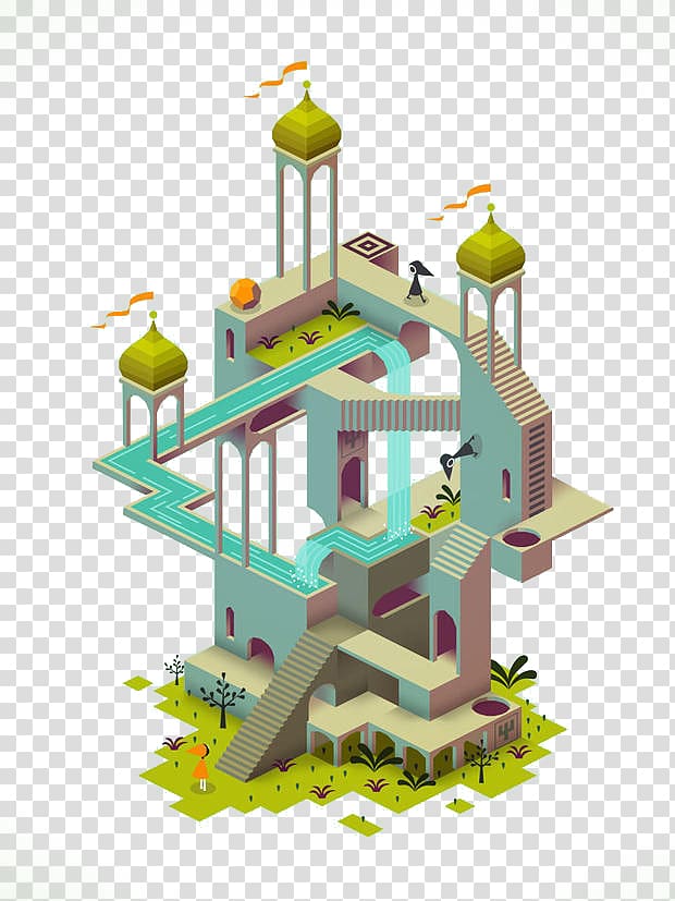 Monument Valley Video game ustwo Gameplay, 3D buildings transparent background PNG clipart