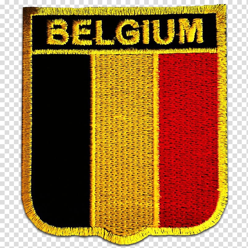 Flag of Belgium Embroidered patch Iron-on, Flag transparent background PNG clipart