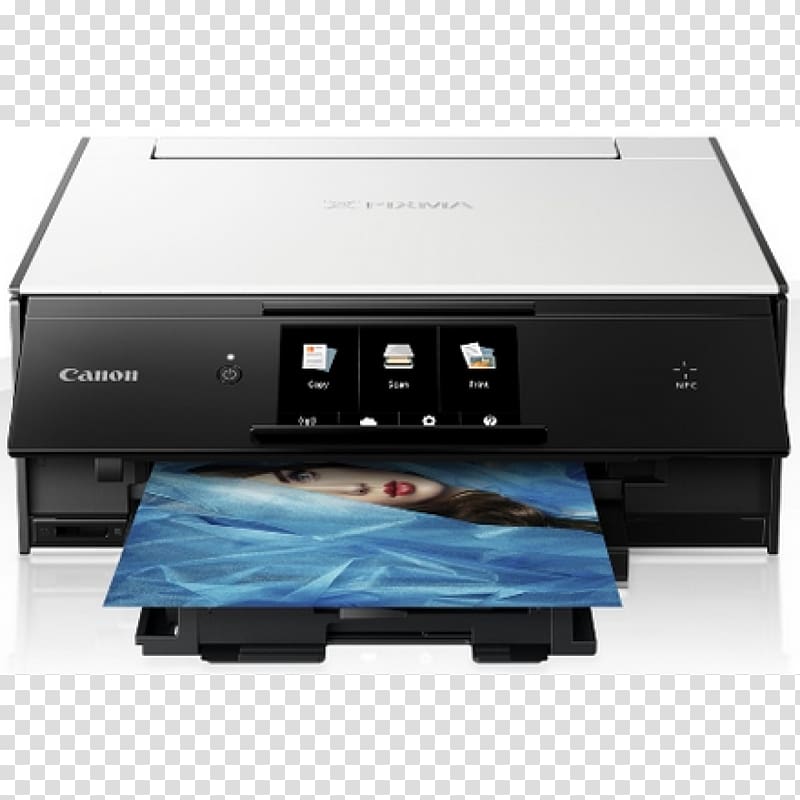 Multi-function printer Canon PIXMA TS9020 Inkjet printing, printer transparent background PNG clipart